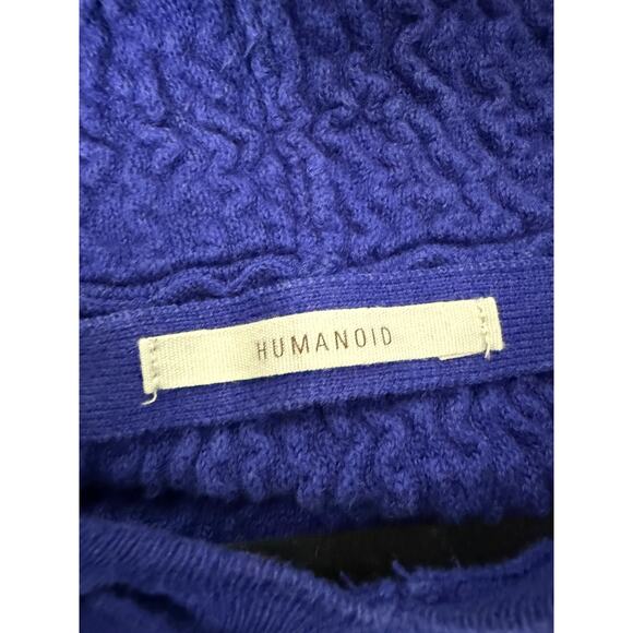 HUMANOID Organic Cotton Hoodie Sweatshirt – Royal Blue – Women’s S - Picture 3 of 4